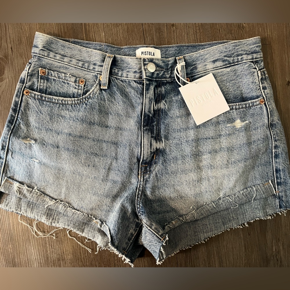 Pistola Kylee High Rise Denim Shorts NWT